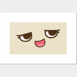 Smirking Cute Face Posters and Art